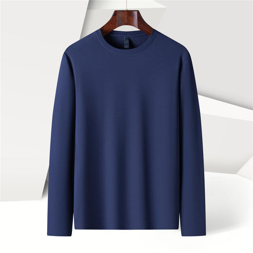 【珠地面料】罗蒙春夏圆领t恤男长袖t恤男舒适男士t恤长袖上衣男体恤 商品图7