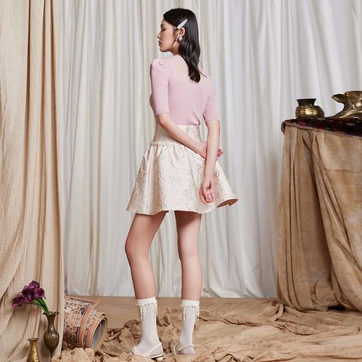 【商场同款】MAXRIENY提花高腰A字蓬蓬裙夏复古半身短裙显瘦(货号:MC87SK291) 商品图2