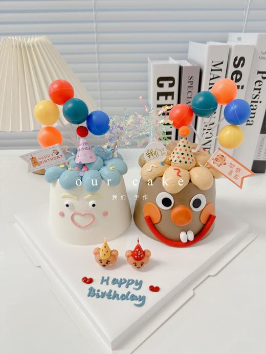 ins风/双胞胎/咕咕霍夫搞怪卡通组合双蛋糕-低糖处理无添加 商品图0