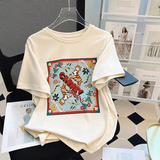 49.9两件，已售10万+🔥🔥，Kermiss&Coular【KC】夏季必备卡通图案短袖t，精梳棉品质、耐磨耐蹭8、色可选，100%纯棉 商品图5