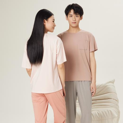 连绵·莫代尔凉感短袖长裤睡衣套装（男/女） 商品图3
