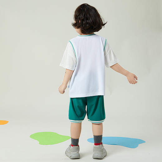 贝贝怡新款童装2024夏季儿童球服套装凉感t恤男童短袖宝宝运动服ZB2DT010 商品图3