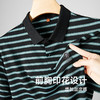 【冰丝高弹】【新款DDP】大依优型大码短袖Polo衫条纹翻领加肥加大男士大号弹力透气舒适夏季半袖 商品缩略图2