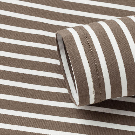 【桑蚕丝混纺】罗蒙春夏男装绣花胸标海魂衫t恤男长袖t恤男时尚男士t恤长袖男 商品图10