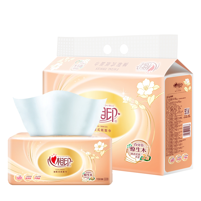 DT26200（提装）（6包装）心相印经典150抽三层塑装*6包