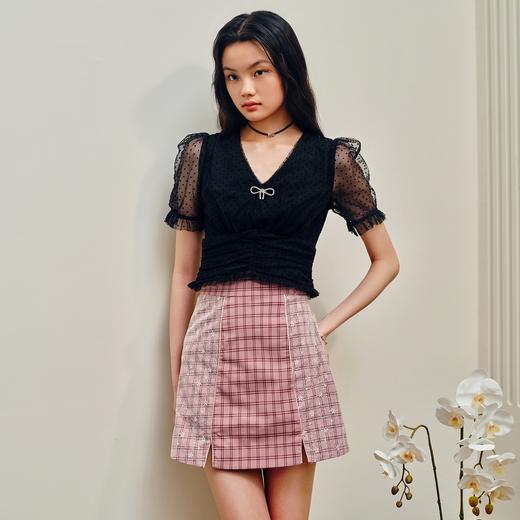 国风新中式改良旗袍半身裙夏款修腰显瘦复古小短裙女(货号:MS88SK298) 商品图2