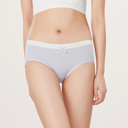 都市丽人基础系列舒肤棉内裤女50S棉纯棉女士内裤低腰平角内裤LK45E1 商品图1