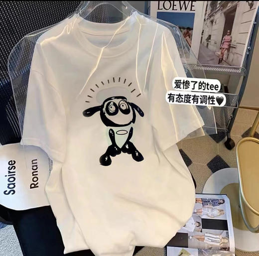 49.9两件，已售10万+🔥🔥，Kermiss&Coular【KC】夏季必备卡通图案短袖t，精梳棉品质、耐磨耐蹭8、色可选，100%纯棉 商品图7