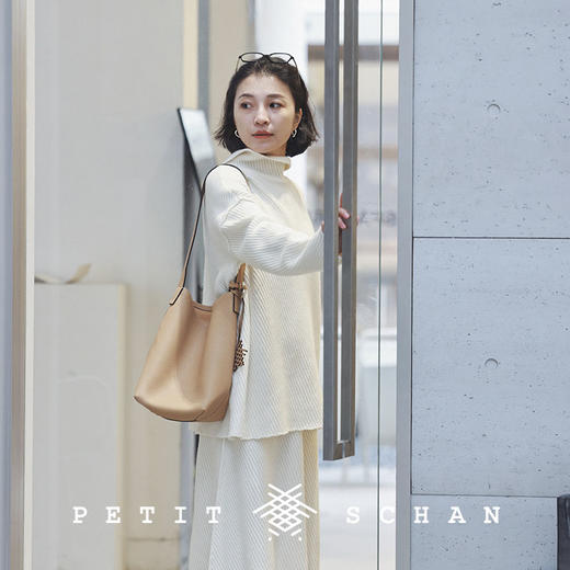 PETIT SCHAN小闪 CLO#184 quicksand 流沙 100%黄金羊毛结构设计毛衣/伞裙 商品图1