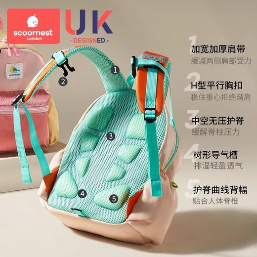 科巢幼儿园书包男女孩儿童入学小学生宝宝一年级新款防走失轻便 商品图4