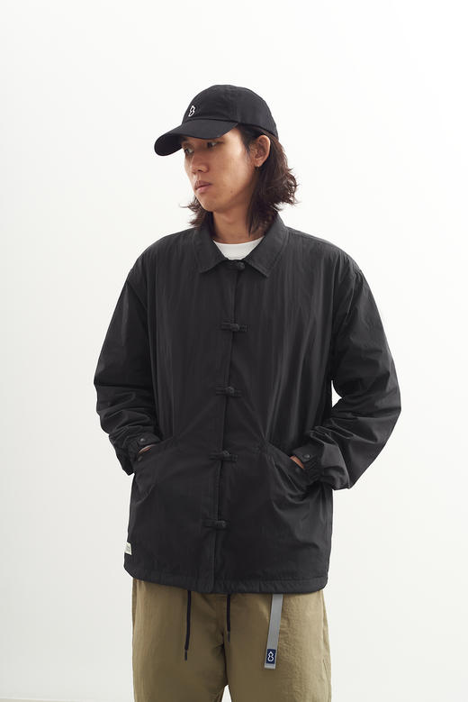 吃茶去chichaqu2024新中式盘扣尼龙教练夹克外套休闲百搭 商品图5