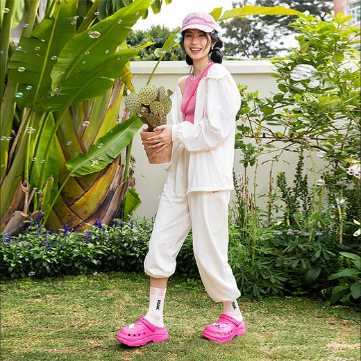 匹克态极奶酪洞洞鞋女鞋夏季新款时尚增高百搭拖鞋女ET42042L 商品图11