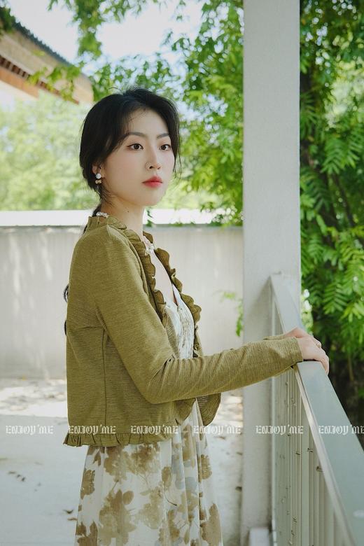 【门店同款】ENJOY秋季水墨画打揽两件套连衣裙 153899328 商品图1