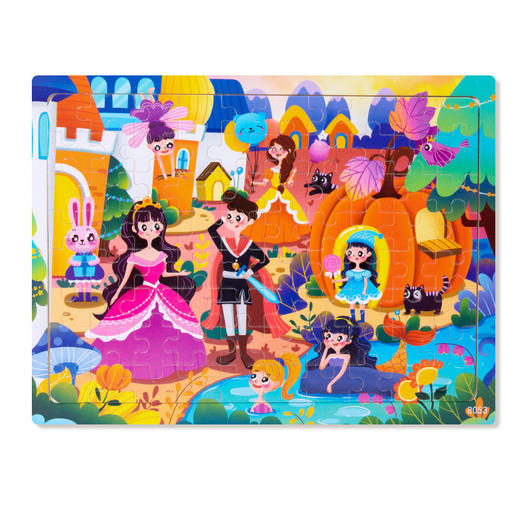 【19.9/任选2件！】80片木制拼图儿童动物卡通童话故事平面拼图，宝宝早教益智积木玩具，又萌又可爱，拼出更精彩的故事情节-lm！ 商品图9