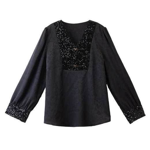 新中式国风，复古设计感搭配马面裙上衣CC-QL-S6678 商品图4