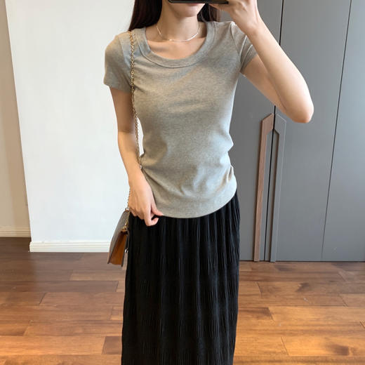 【福利款】优可丝柔软顺滑 螺纹坑条正肩修身款 商品图10