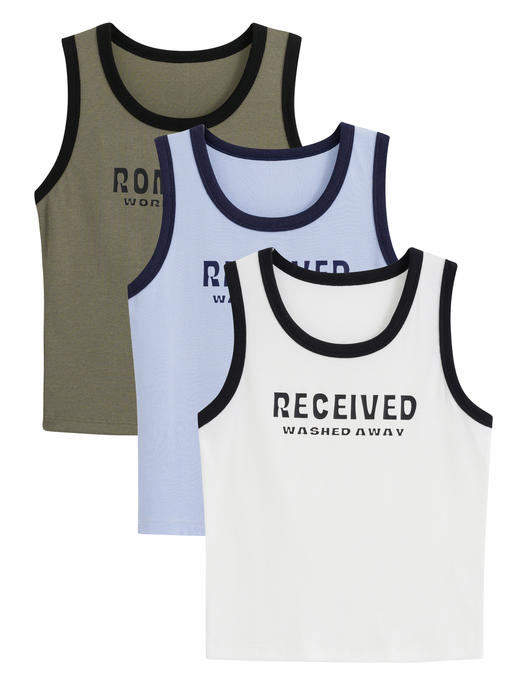 【第二件 0 元｜ 满2件 5 折】【秀黛】女时尚罗纹撞色背心女士背心L2776012T【门店同款】 商品图9