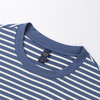 【桑蚕丝混纺】罗蒙春夏长袖T恤男士海魂衫休闲百搭经典男士圆领条纹T恤 商品缩略图9