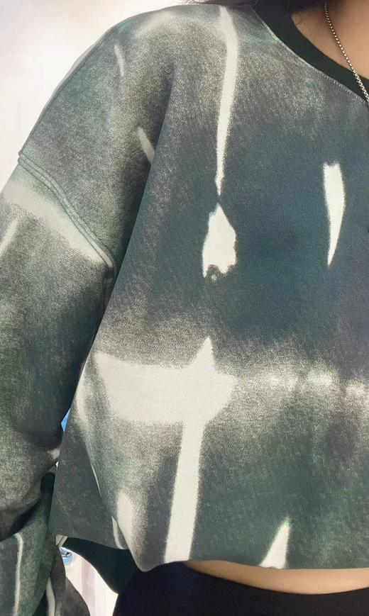 16GD前幅铭牌扎染长袖卫衣40219（绿） 春季 406251032105 商品图1