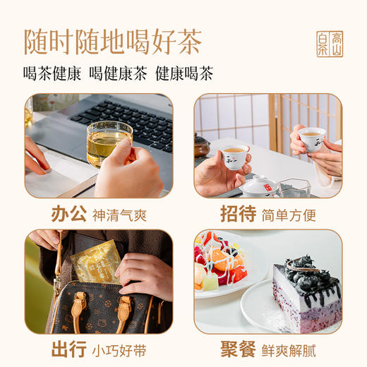 澜沧古茶2020年白金云4年陈高山贡眉南云南白茶2片装(5g*2) 商品图4