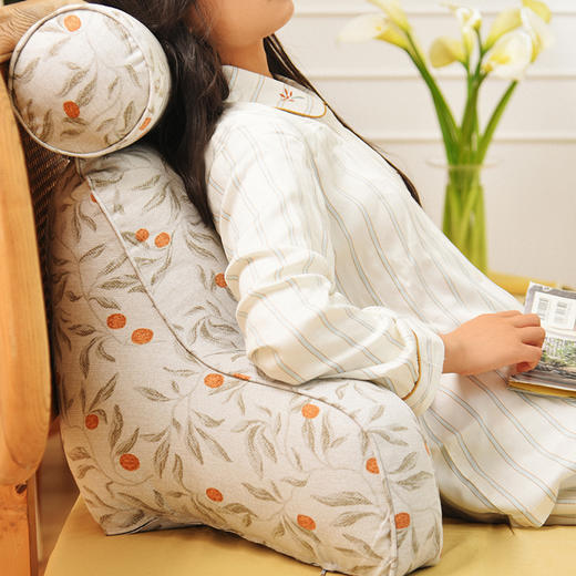 藤蔓与果子多功能枕床头靠垫软包大靠背 商品图2