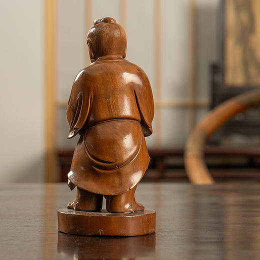 清 黄杨木雕善财童子 商品图4