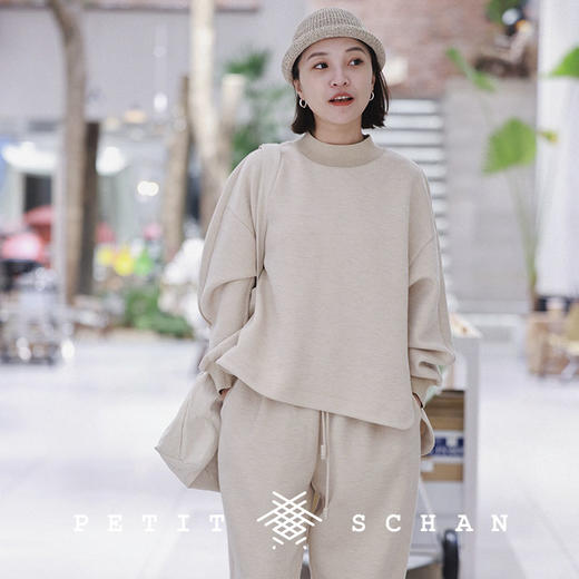 PETIT SCHAN小闪 CLO#213 naturally 自然而然 澳洲进口羊毛混纺套头卫衣/卫裤 商品图0