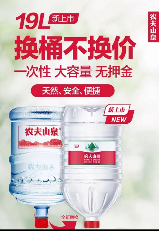 农夫山泉19升一次性包装饮用水 商品图0