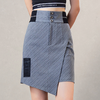 MAXRIENY丨高腰半身裙女2022春季设计感显瘦拼接包臀裙洋气短裙(货号:MS87SK009) 商品缩略图0