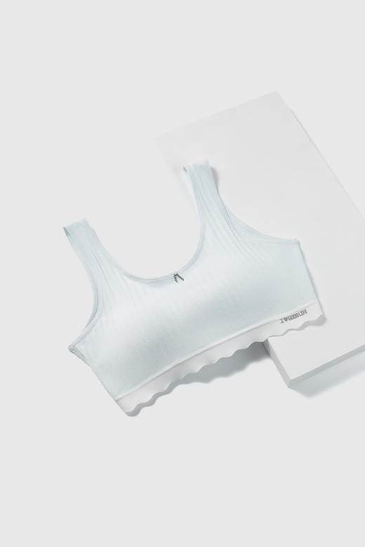 【第二件 0 元｜ 满2件 5 折】【秀黛】提花条纹二阶背心少女背心【套头】L5114100T【门店同款】【如遇缺货自动退款，介意勿拍】 商品图1