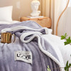 百丽安娜（Belle Anna）多功能牛奶绒四季毯紫灰 商品缩略图4