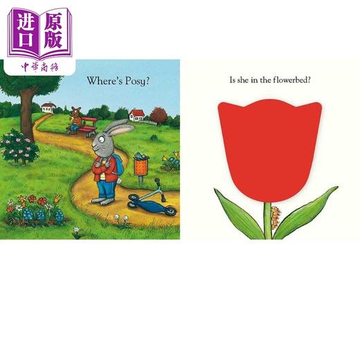 【中商原版】波西和皮普 在公园 触摸翻翻书 Pip and Posy Where Are You At the Park英文原版进口 儿童纸板书 亲子故事绘本 商品图4