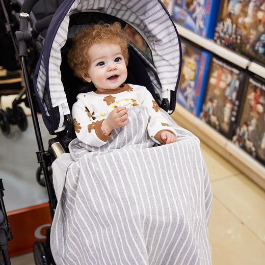 经典怡比全棉抱毯HY23WIC001白灰色调80*80cm 商品图3