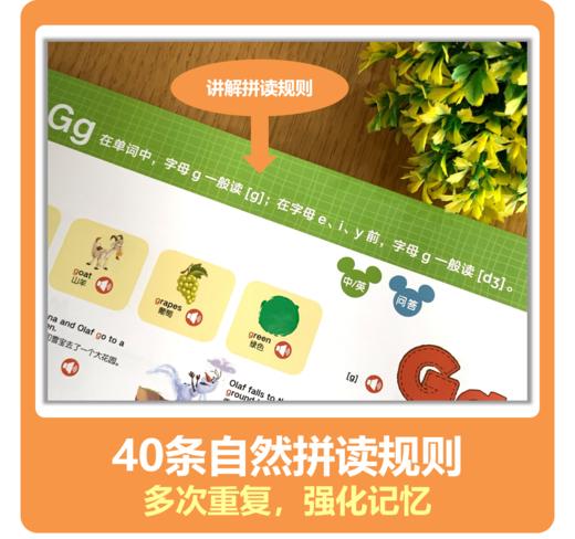 迪士尼手指点读发声书英语自然拼读魔法1 商品图2