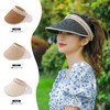 【时尚美观显头小！夏季珍珠遮阳帽】遮阳防晒防紫外线，小众设计，海边沙滩太阳空顶帽子，夏季草帽 商品缩略图1