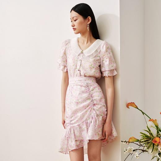 MAXRIENY | 摩登新中式半身裙2023夏季新款不规则裙摆少女感开叉(货号:MS88SK293F70) 商品图1