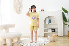 【39元限时秒杀】【秀黛】女童冰感纯棉短袖套装女童睡衣家居服H2440004T【门店同款】【如遇缺货自动退款，介意勿拍】