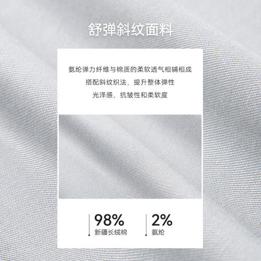 十如仕小方领弹力斜纹免烫长袖衬衫-303-02 商品图8