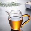 创意加厚公道杯玻璃彩把日式分茶器耐高温茶道配 件耐热透明高档 商品缩略图0