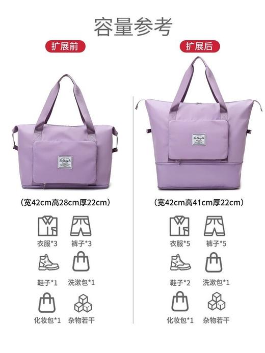 旅行包大容量女超大拉杆手提出差便携待产收纳包运动健身包行李袋 商品图6