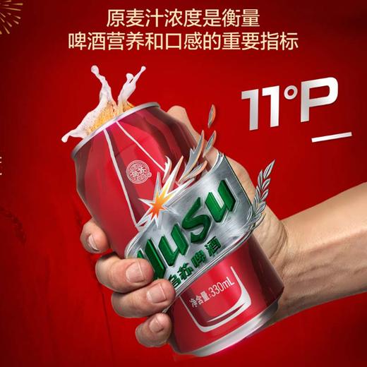 红乌苏啤酒330ml*24罐 商品图1