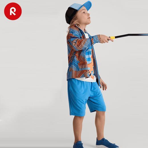 reima男女儿童夹克大童春夏新款印花休闲木糖醇凉感防晒长袖外套 商品图1