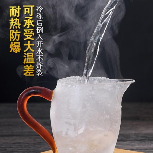创意加厚公道杯玻璃彩把日式分茶器耐高温茶道配 件耐热透明高档 商品图4