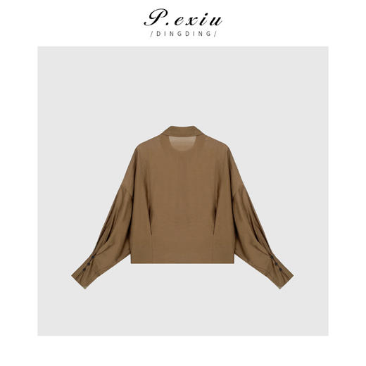 04-3潘依绣丁丁宠粉PanYiXiu/潘依绣人丝-法式温柔风气质时尚百搭长袖衬衫 W-61672 商品图2