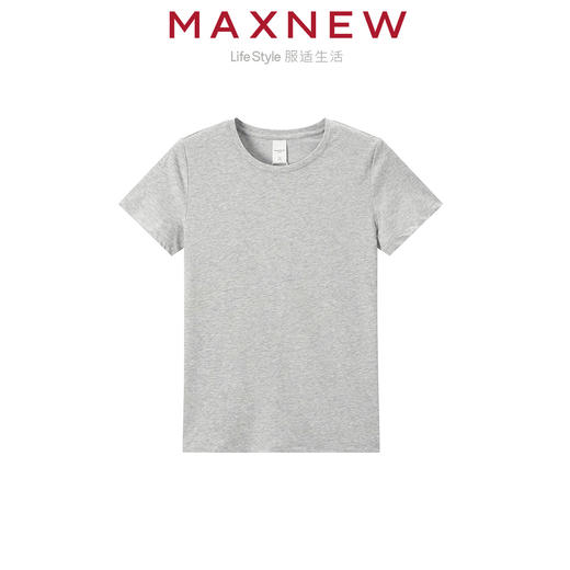 【T恤】女装MAX柔棉亲肤多彩百搭合体T恤 1N2221271 商品图2