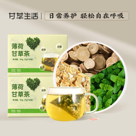 薄荷甘草茶9g*10包/盒（名医） 商品图0