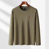 【桑蚕丝混纺】罗蒙春秋时尚胸花长袖t恤男舒适打底衫男士秋衣男士体恤长袖 商品缩略图2