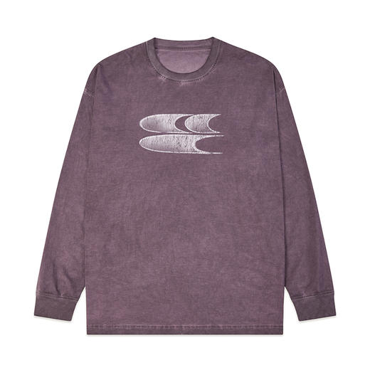 CryingCenter水洗做旧褪色logo上衣圆领宽松情侣长袖T恤哭喊中心 商品图4