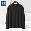 【珠地面料】罗蒙春夏圆领t恤男长袖t恤男舒适男士t恤长袖上衣男体恤 商品缩略图9