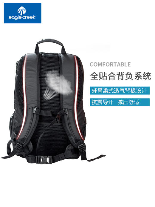Eagle Creek 黑金刚 17寸电脑包 防泼水双肩背包 商品图4